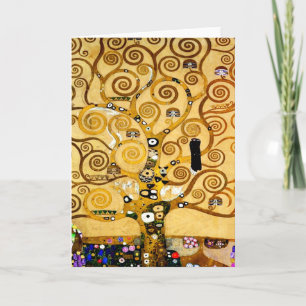 Gustav Klimt Tree of Life: Jugendstil-Symbolist Karte