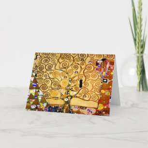 Gustav Klimt Tree of Life: Jugendstil-Symbolist Karte