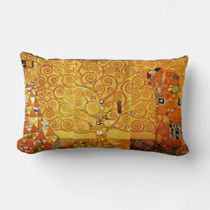 Gustav Klimt Tree of Life: Jugendstil-Symbolist Lendenkissen