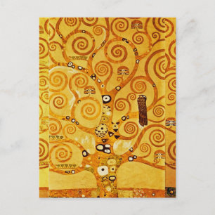 Gustav Klimt Tree of Life: Jugendstil-Symbolist Postkarte