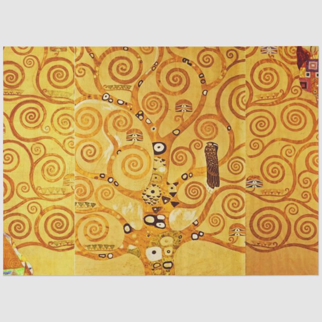 Gustav Klimt Tree of Life: Jugendstil-Symbolist Seidenpapier (Vorderseite)