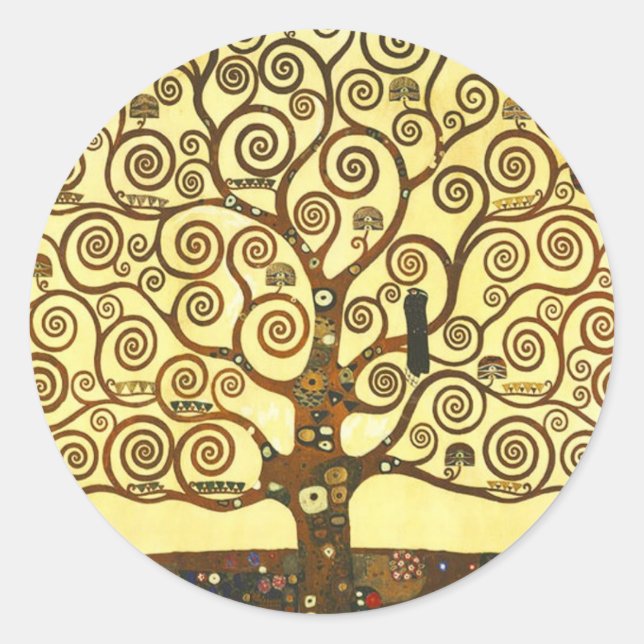 Gustav Klimt Tree of Life Stickers (Vorderseite)