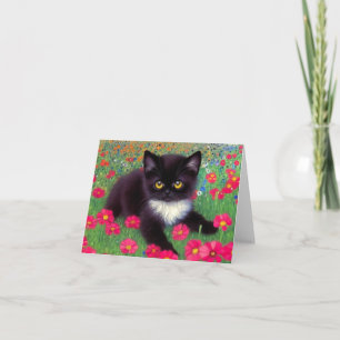 Gustav Klimt Tuxedo Cat Einladung