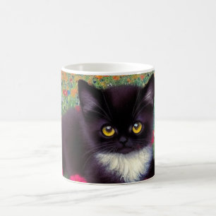 Gustav Klimt Tuxedo Cat Verwandlungstasse