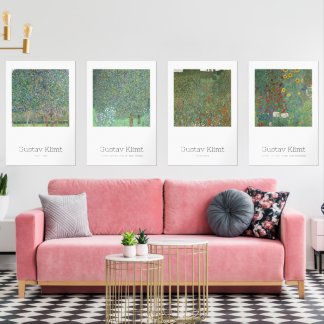 Gustav Klimt Vintage Meisterwerke Bilderwand Sets