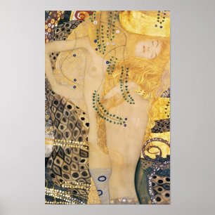 Gustav Klimt - Wasser-Schlangen I Poster