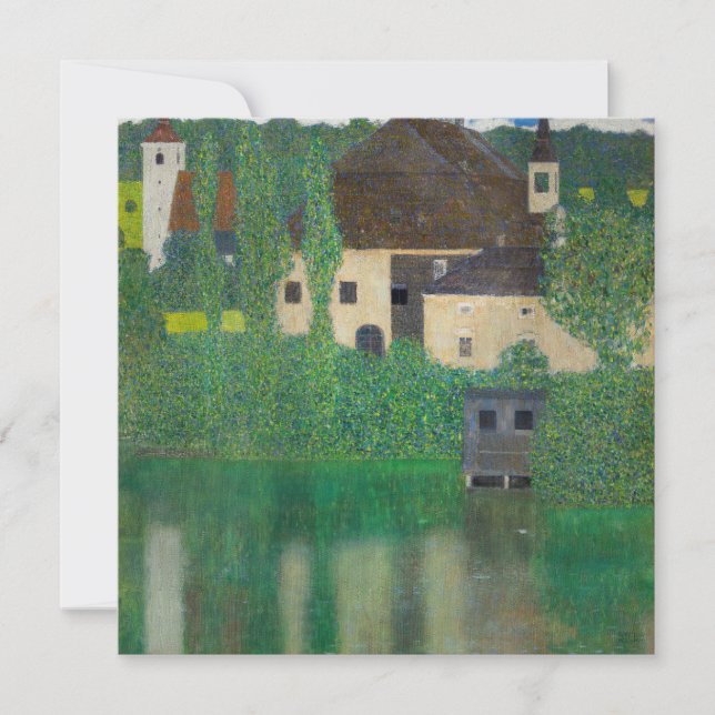Gustav Klimt - Wasserburg Einladung (Vorderseite)