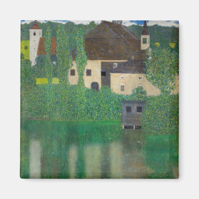 Gustav Klimt - Wasserburg Magnet (Vorne)