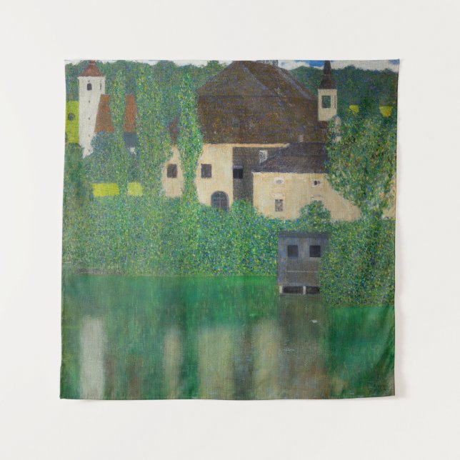Gustav Klimt - Wasserburg Wandteppich (Vorderseite)