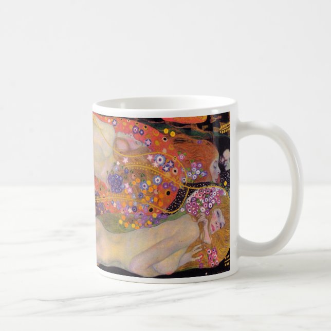 Gustav Klimt , “ Water Serpents II (girlfriends) ” Kaffeetasse (Rechts)