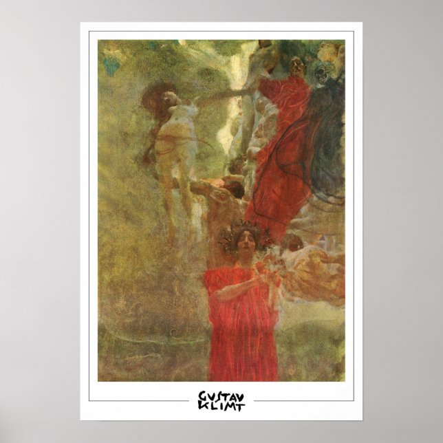 Gustav Klimt Zedign Art Poster #562 (Vorne)