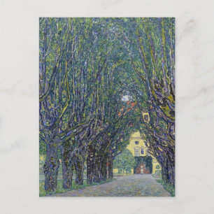 Gustav Klimts Allee bei Schloss Kammer Gemälde. Postkarte