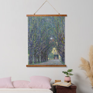 Gustav Klimts Allee im Kammer Gemälde. Wandteppich Mit Holzrahmen