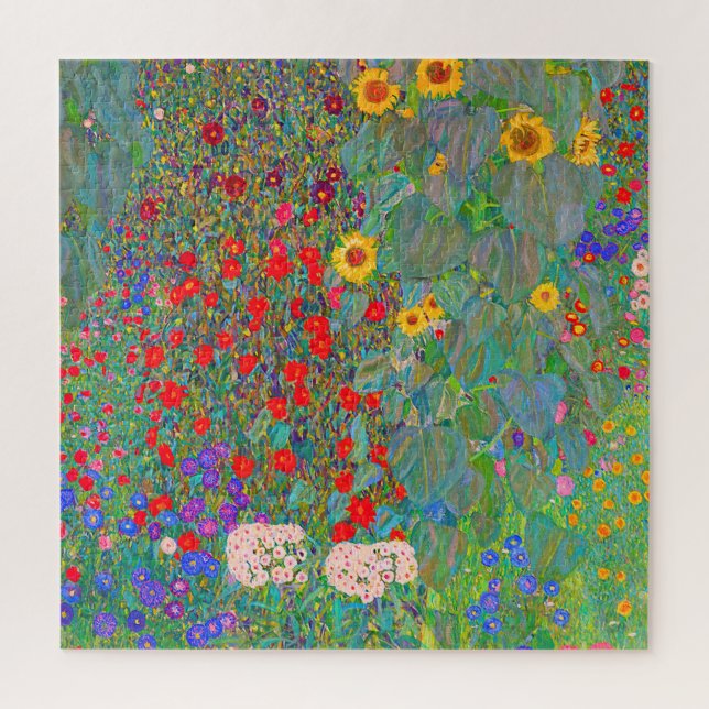 Gustav Klimts Bauerngarten mit Sonnenblumen (Vertikal)