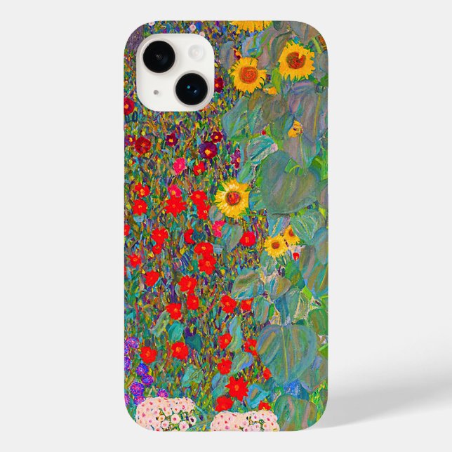 Gustav Klimts Bauerngarten mit Sonnenblumen Case-Mate iPhone 14 Plus Hülle (Rückseite)