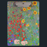 Gustav Klimts Bauerngarten mit Sonnenblumen Klemmbrett<br><div class="desc">Gustav Klimts Bauerngarten mit Sonnenblumenkletter.</div>