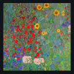 Gustav Klimts Bauerngarten mit Sonnenblumen Poster<br><div class="desc">Gustav Klimts Bauerngarten mit Sonnenblumenposter.</div>