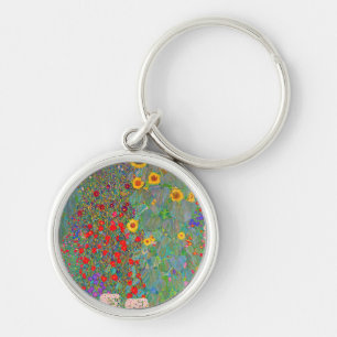 Gustav Klimts Bauerngarten mit Sonnenblumen Schlüsselanhänger