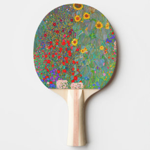 Gustav Klimts Bauerngarten mit Sonnenblumen Tischtennis Schläger
