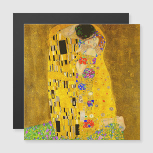 Gustav Klimts berühmter Malmagnet Kiss Magnetkarte