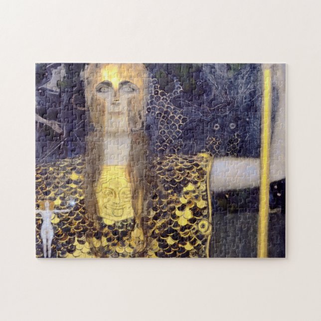 Gustav Klimts berühmtes Bild von Pallas Athena (Horizontal)