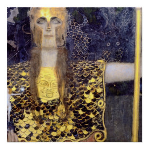 Gustav Klimts berühmtes Gemälde Pallas Athene    Poster