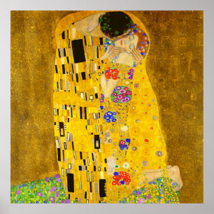 Gustav Klimts berühmtes Kissenbild. Poster