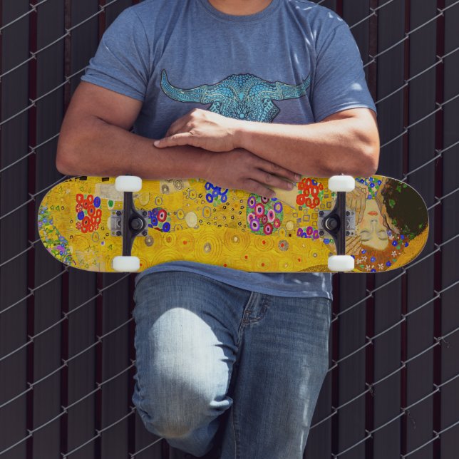 Gustav Klimts berühmtes Kissenbild. Skateboard (Außenbereich 3)