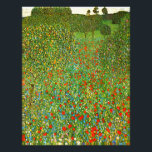 Gustav Klimts berühmtes Mohnfeld (1907). Fotodruck<br><div class="desc">Gustav Klimts berühmtes Mohnfeld (1907). Foto</div>