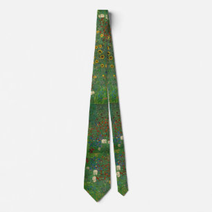 Gustav Klimts Blumengarten Kunst Krawatte