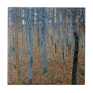 Gustav Klimts Buche Grove I - digital verbessert Fliese