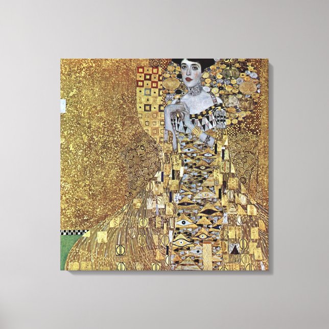 Gustav Klimts Dame in Gold, Adele Bloch-Bauer Leinwanddruck (Vorderseite)