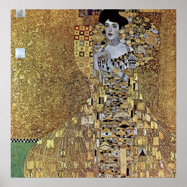 Gustav Klimts Dame in Gold, Adele Bloch-Bauer Poster (Vorne)