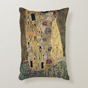 Gustav Klimts Der Kuss (ca. 1908) wirbelkissen Dekokissen