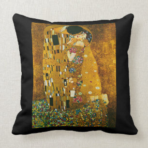 Gustav Klimts "Der Kuss" Kunstkissen Kissen