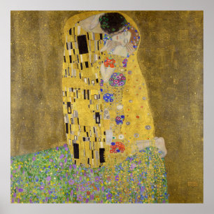 Gustav Klimts Der Kuss  Poster