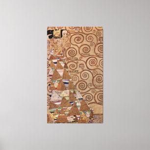 Gustav Klimts Gemälde: Die Erwartung (1908) Leinwanddruck