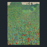 Gustav Klimts Gemälde, Mohnfeld Poster<br><div class="desc">Mohnfeld,  berühmtes Landschaftsbild von Gustav Klimt.</div>