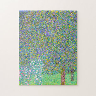 Gustav Klimts Rosenbüsche unter dem Baumbild