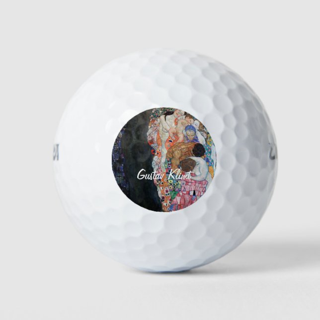 Gustav Klimts Tod und Leben (1910-1915) berühmt Golfball (Vorderseite)