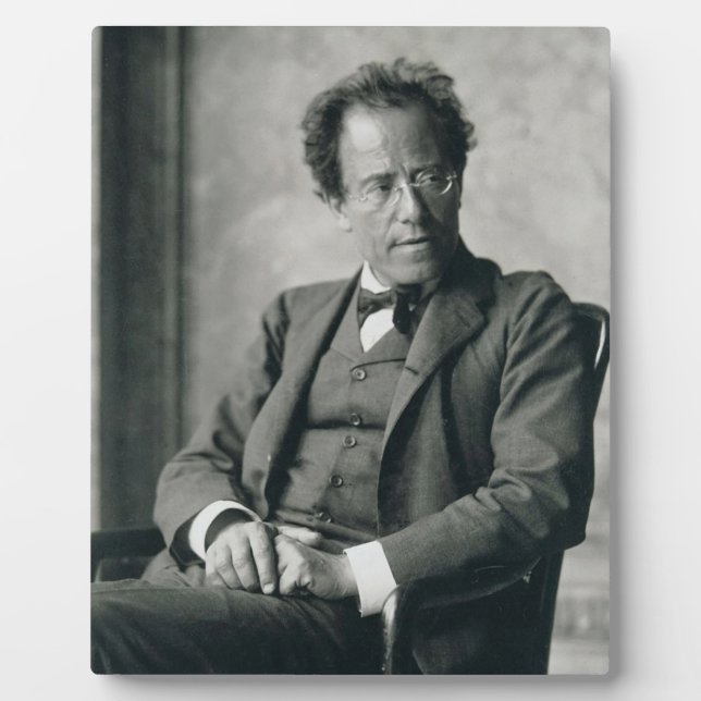 Gustav Mahler Fotoplatte (Vorderseite)