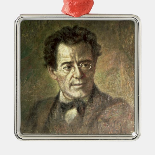 Gustav Mahler Ornament Aus Metall (Vorne)