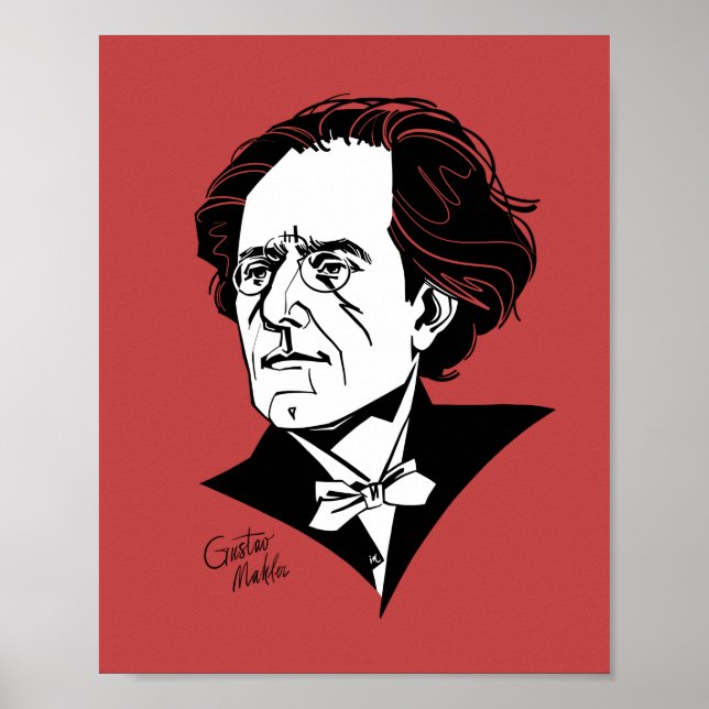 Gustav Mahler Poster (Vorne)