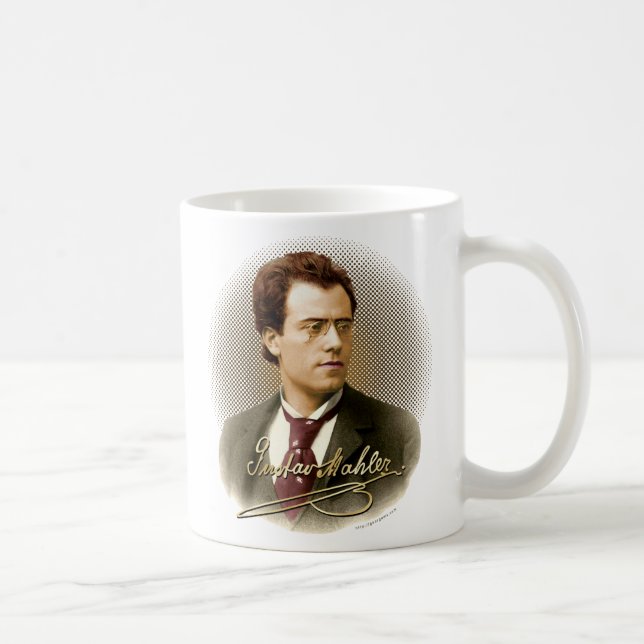 Gustav Mahler-Unterzeichnung Kaffeetasse (Rechts)