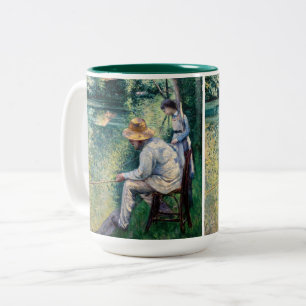 Gustave Caillebotte - Angeln Zweifarbige Tasse
