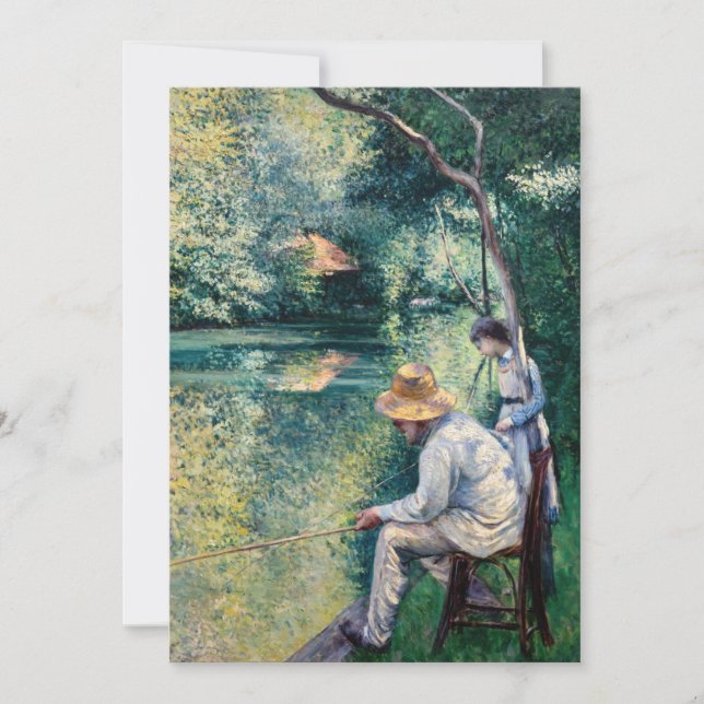 Gustave Caillebotte - Angling Einladung (Vorderseite)