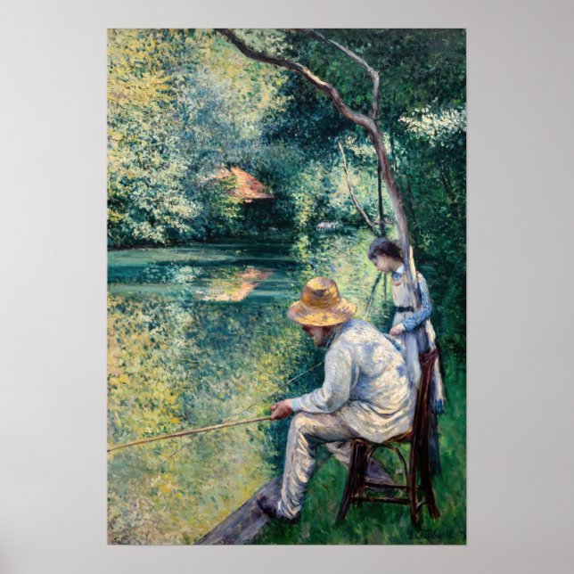 Gustave Caillebotte - Angling Poster (Vorne)