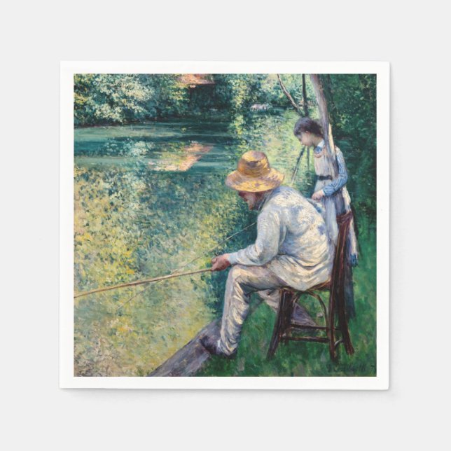 Gustave Caillebotte - Angling Serviette (Vorderseite)