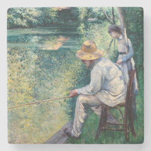 Gustave Caillebotte - Angling Steinuntersetzer