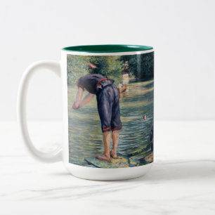 Gustave Caillebotte - Badende, Ufer der Yerres Zweifarbige Tasse